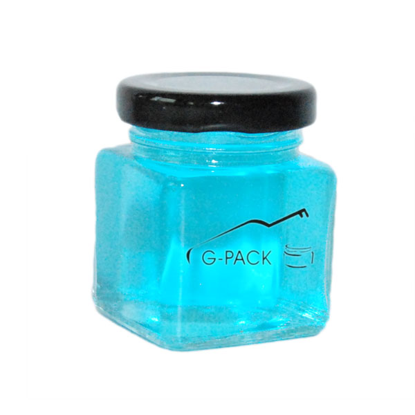 85ml Square Glass Jar with Lids