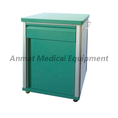 Hospital Used Furniture Plastic Steel Lockable Bedside Cabinet