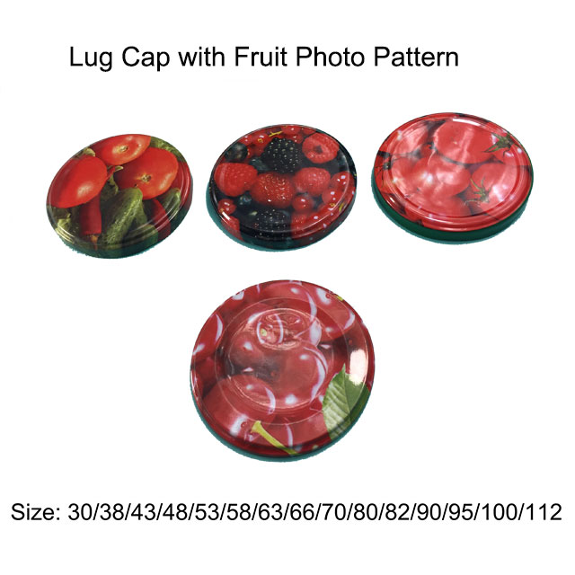 Fruit Patterned Twist Off Caps
