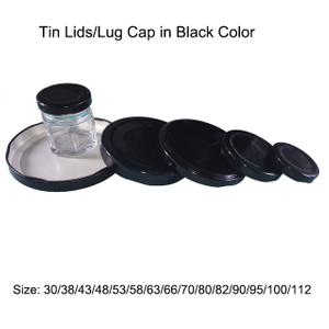 Black Metal Lug Caps
