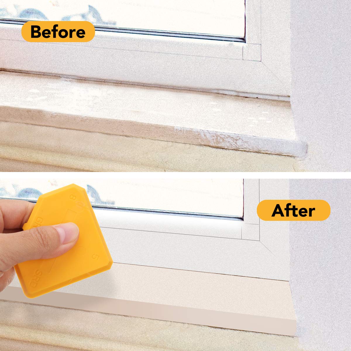 Silicone Sealant Finishing Tool Corner Angle Glass Scraper Caulk