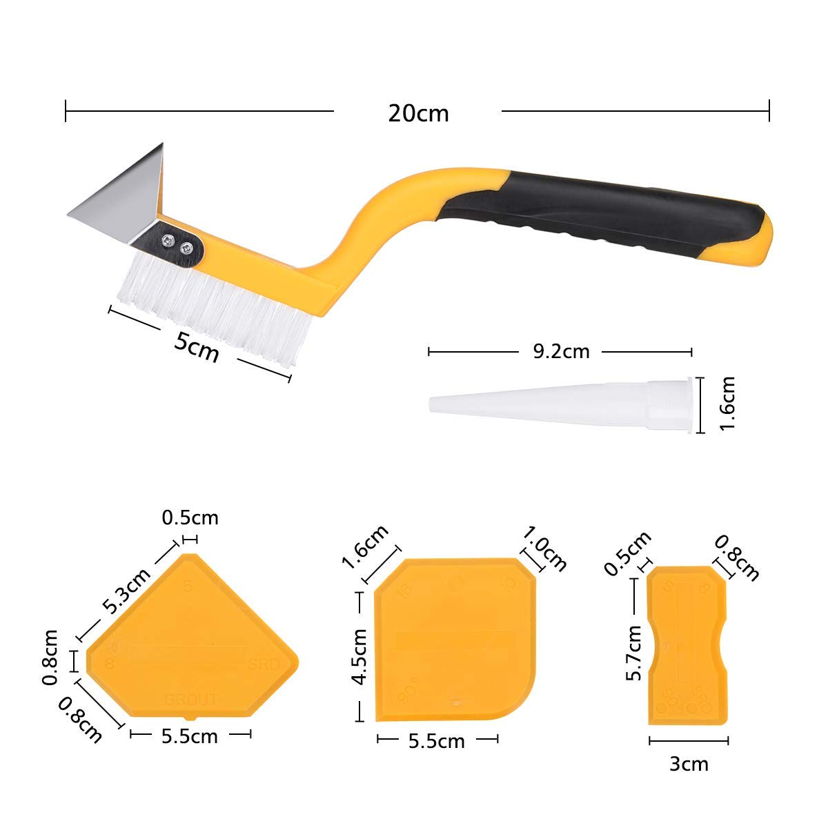 Silicone Sealant Finishing Tool Corner Angle Glass Scraper Caulk