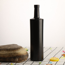 750ml Black Glass Bottle for Spirits