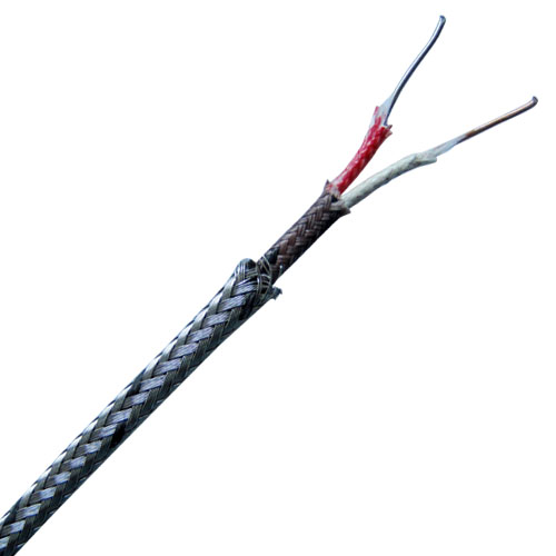 Special limits of error fiberglass insulated parallel construction with stainless steel braid thermocouple wire 
