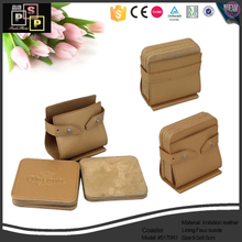 China Supplier Promotional Square Custom Leather Tea Cup Coaster