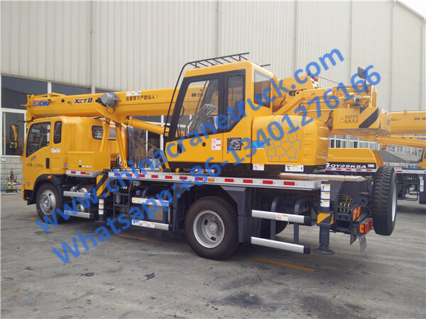 XCMG new heavy 8 ton lift truck crane XCT8