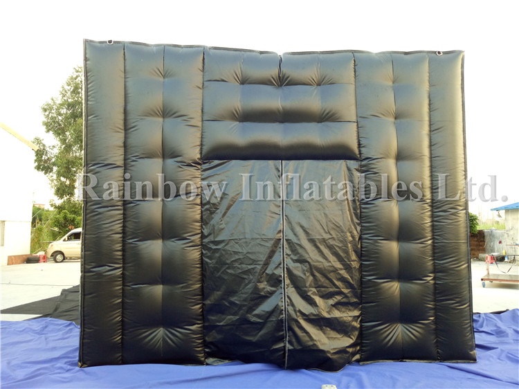 RB03021（7x5m） Inflatable Black Cube Tent For Advertising Party